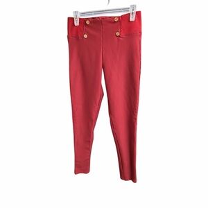 Vibrant Red Kids Leggings